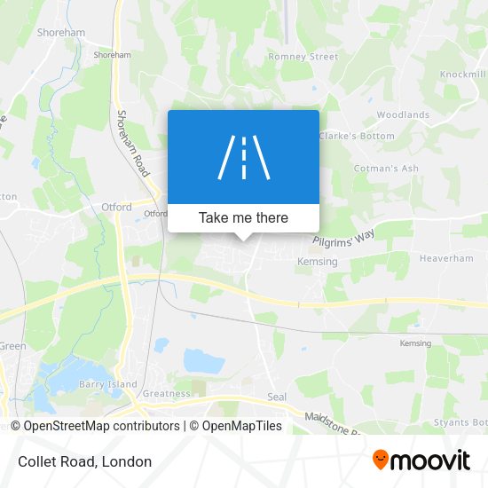 Collet Road map