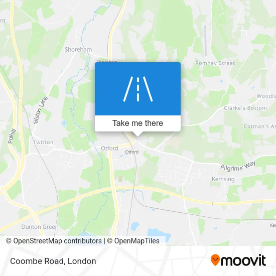 Coombe Road map