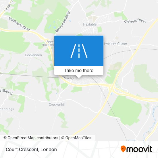 Court Crescent map