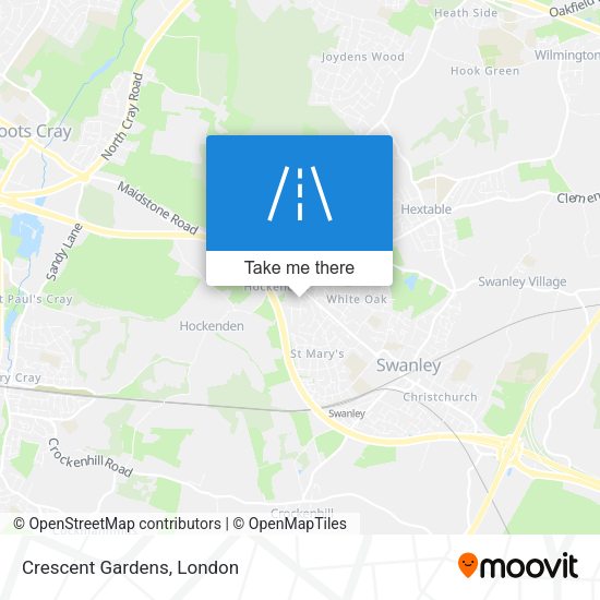Crescent Gardens map