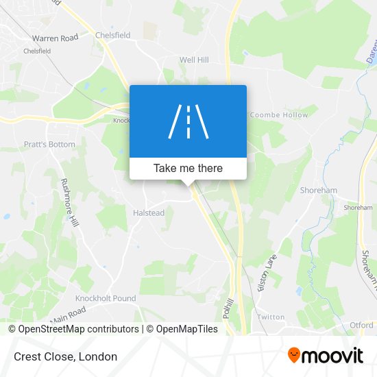 Crest Close map