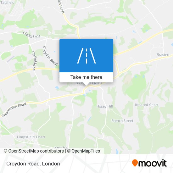 Croydon Road map