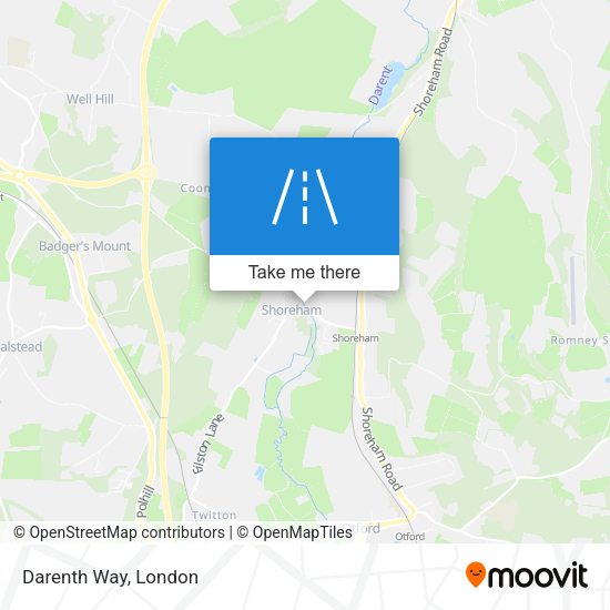 Darenth Way map