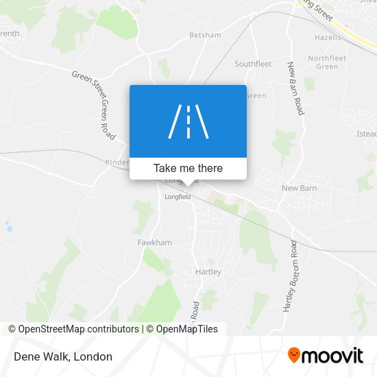 Dene Walk map
