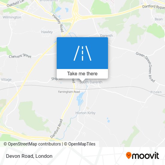 Devon Road map