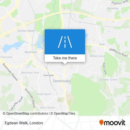 Egdean Walk map