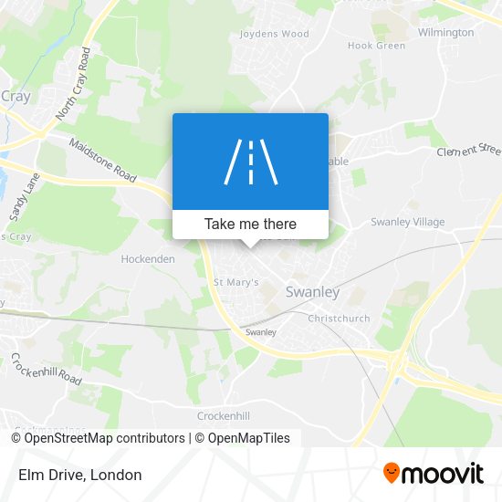 Elm Drive map