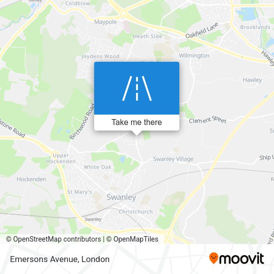 Emersons Avenue map