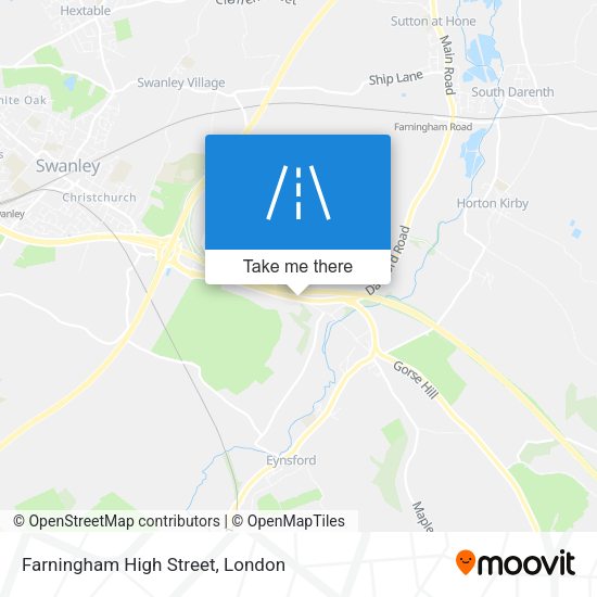 Farningham High Street map