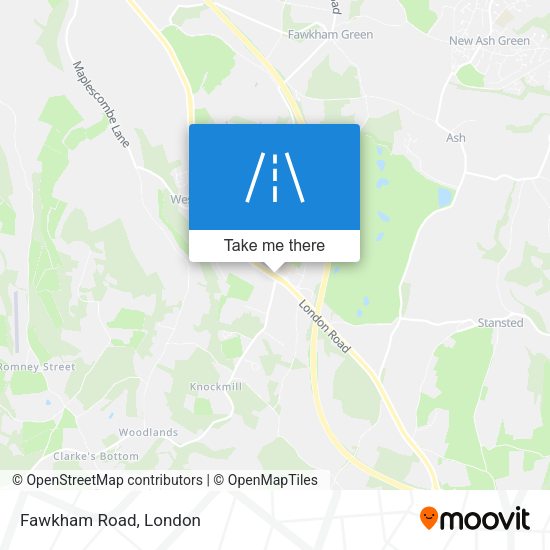 Fawkham Road map