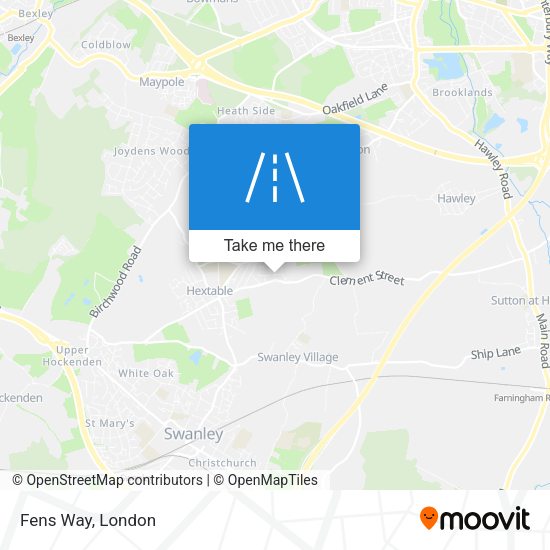 Fens Way map