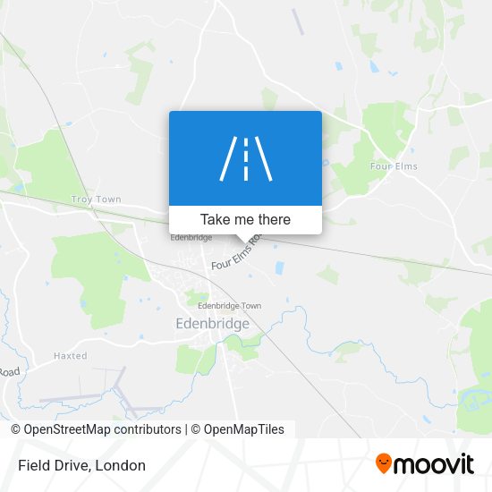 Field Drive map