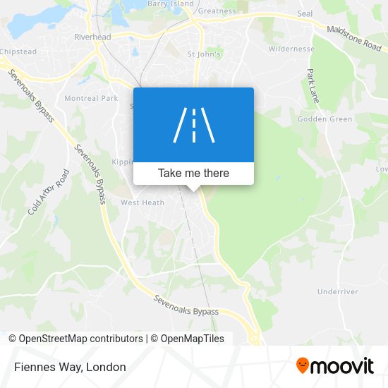 Fiennes Way map