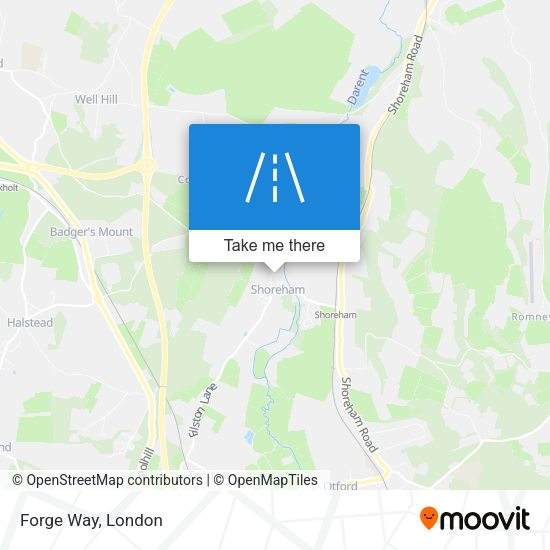 Forge Way map