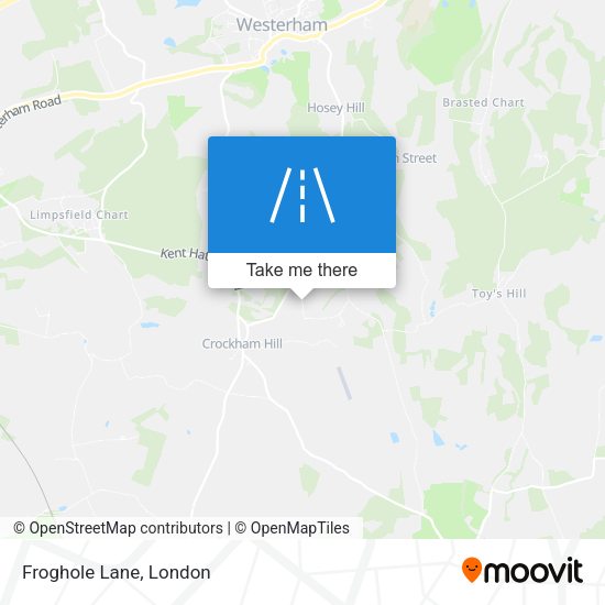 Froghole Lane map