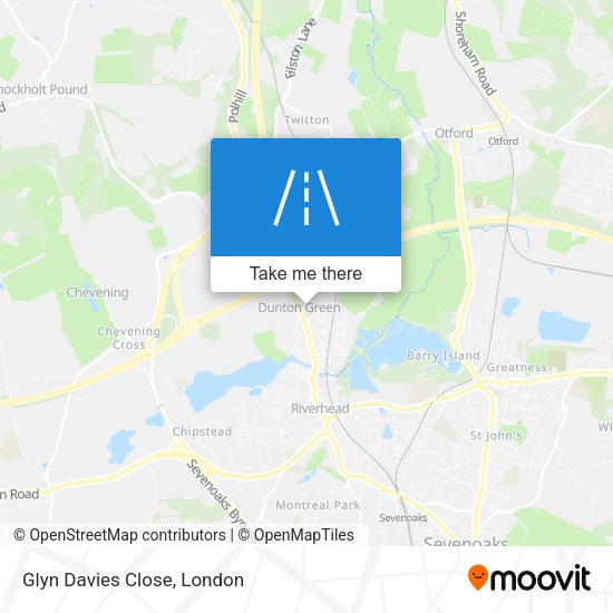Glyn Davies Close map