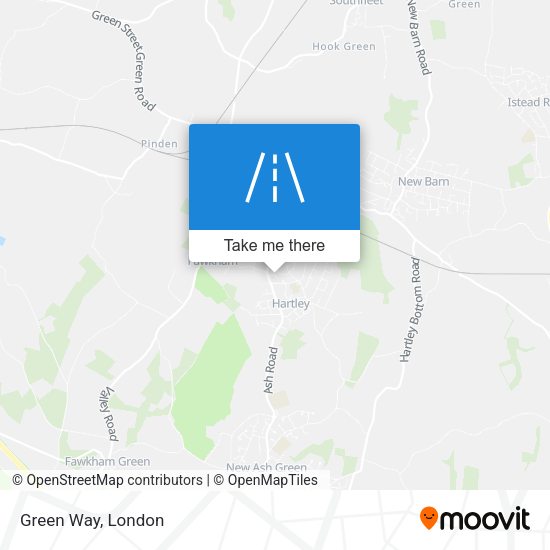 Green Way map