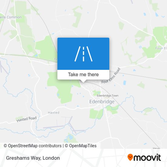 Greshams Way map