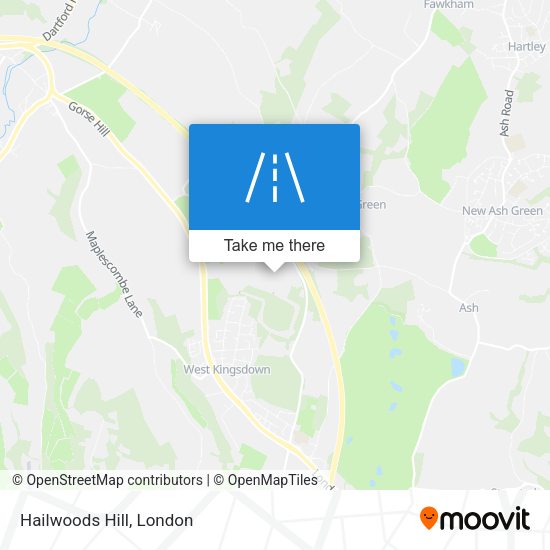 Hailwoods Hill map