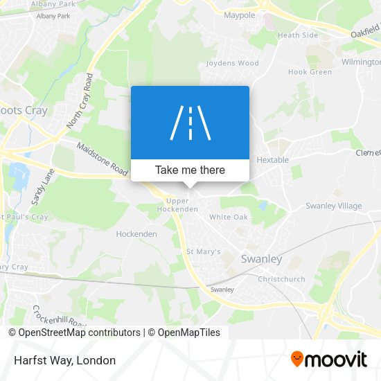 Harfst Way map