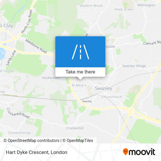 Hart Dyke Crescent map