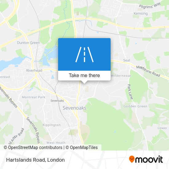 Hartslands Road map