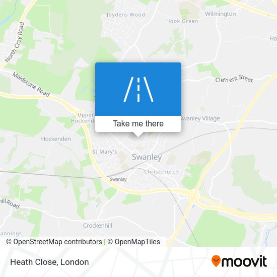 Heath Close map