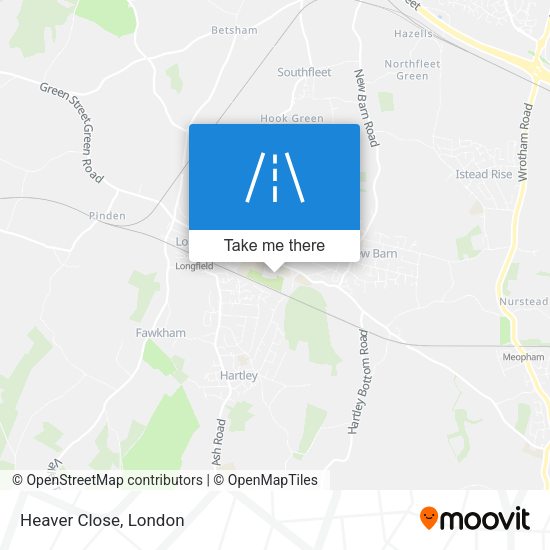 Heaver Close map