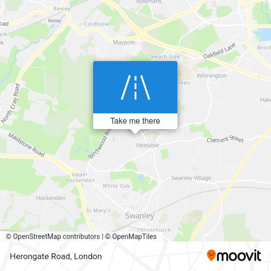 Herongate Road map