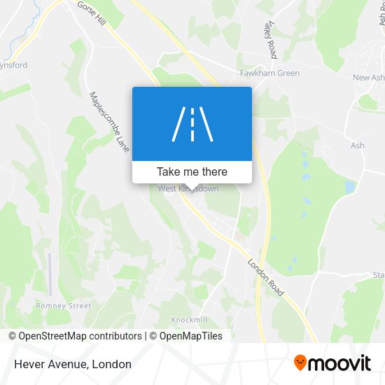 Hever Avenue map