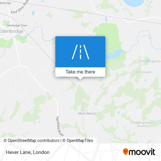 Hever Lane map