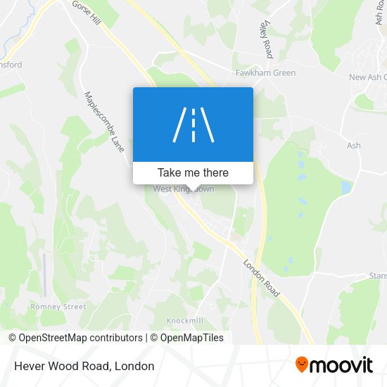 Hever Wood Road map