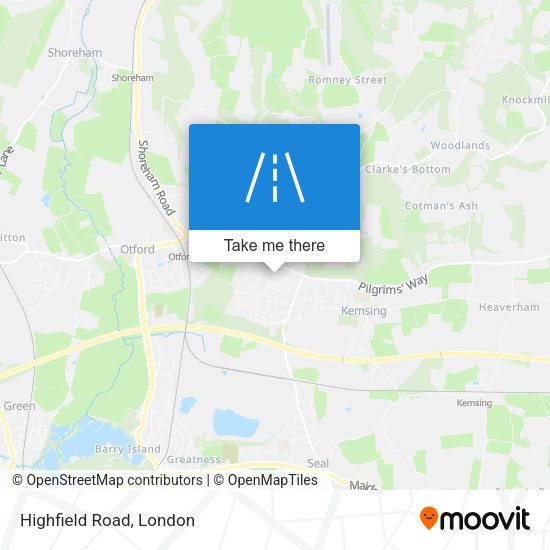 Highfield Road map