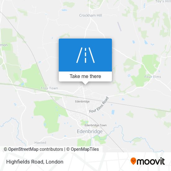 Highfields Road map
