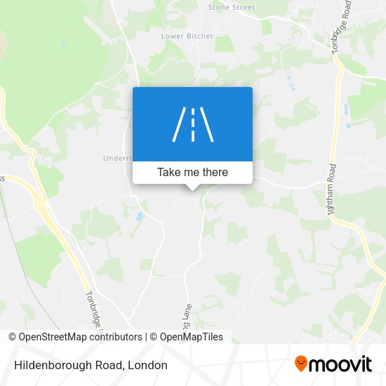 Hildenborough Road map