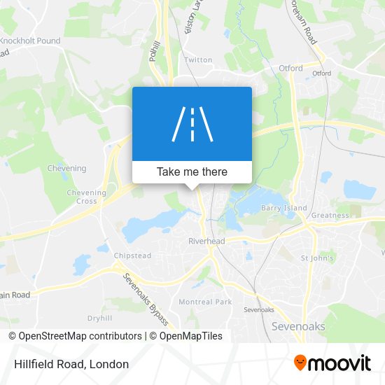 Hillfield Road map