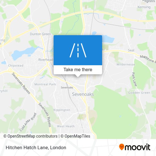 Hitchen Hatch Lane map