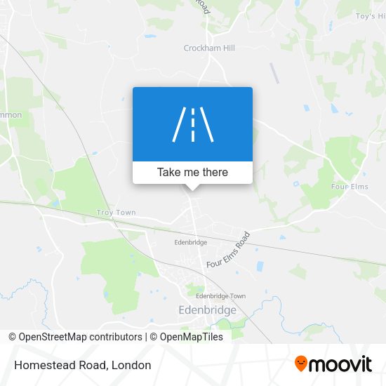 Homestead Road map