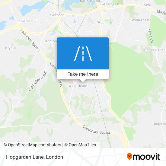 Hopgarden Lane map