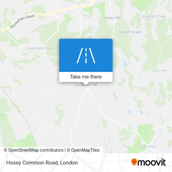 Hosey Common Road map