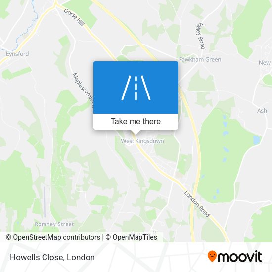 Howells Close map
