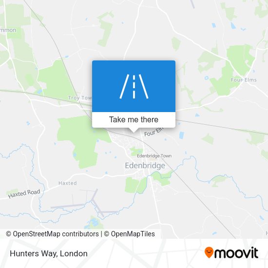 Hunters Way map