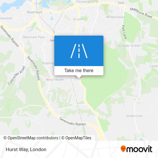 Hurst Way map