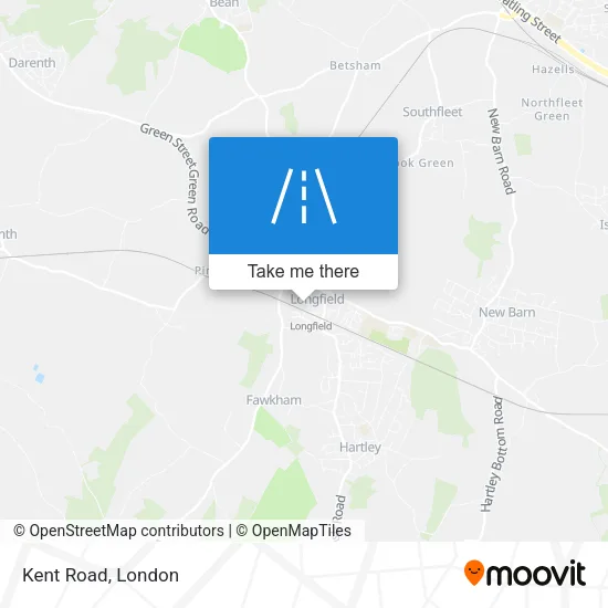 Kent Road map