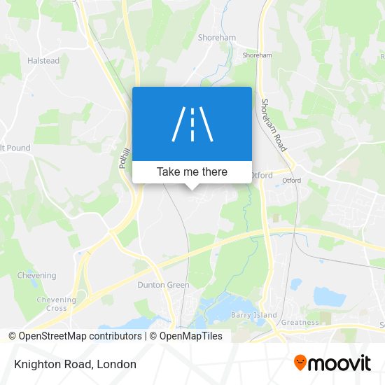 Knighton Road map