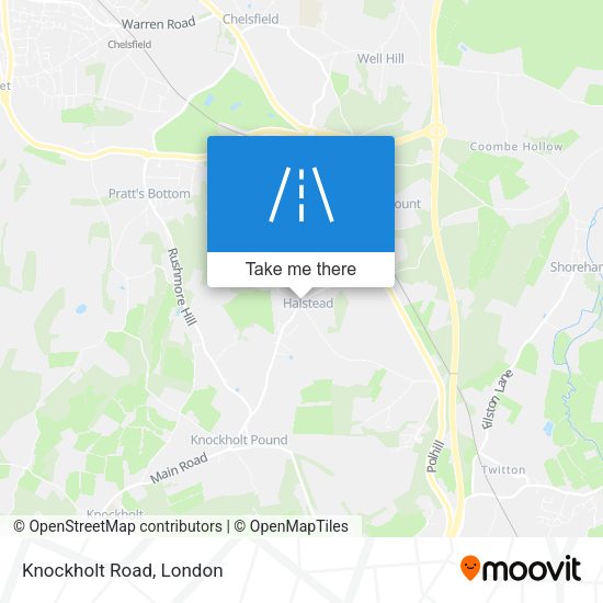 Knockholt Road map