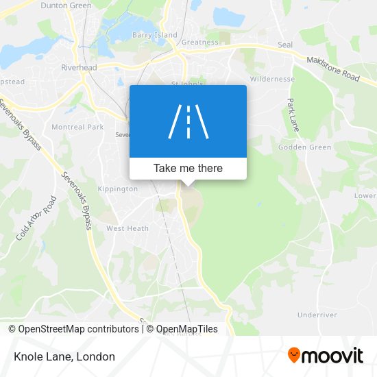 Knole Lane map