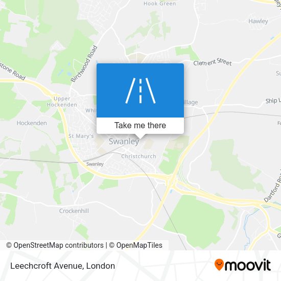 Leechcroft Avenue map