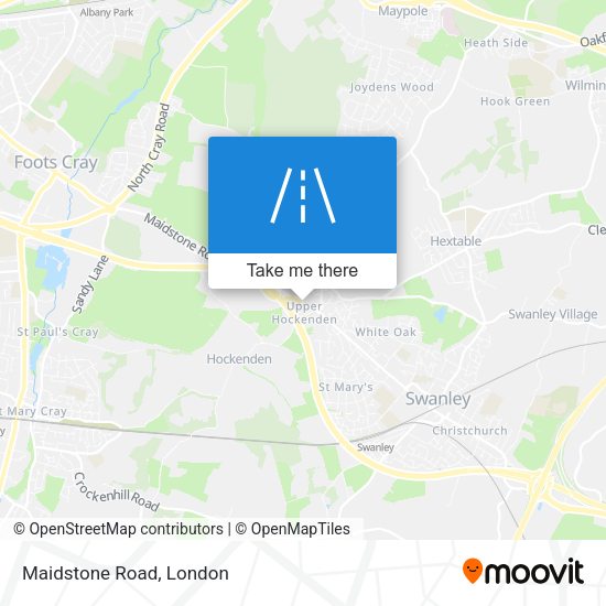 Maidstone Road map