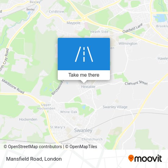 Mansfield Road map